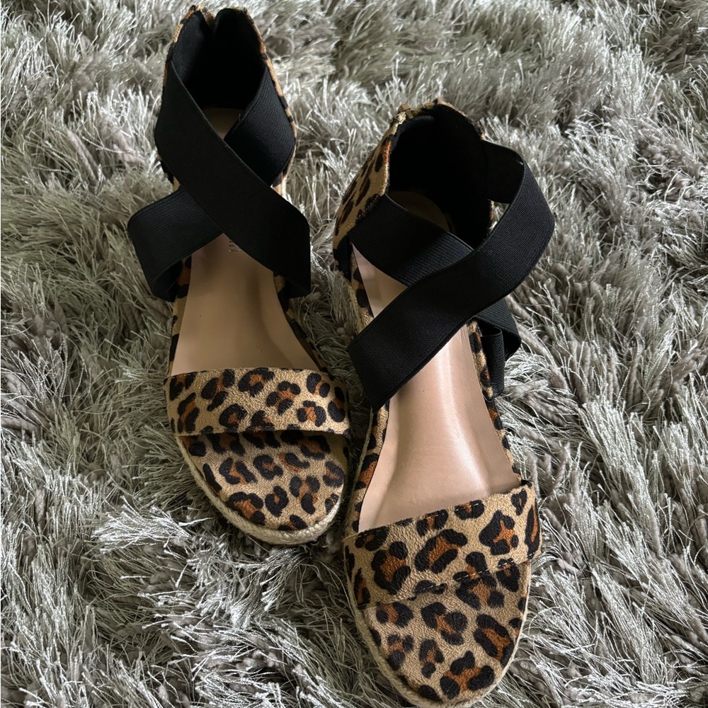 Cute wedge slip on shoes